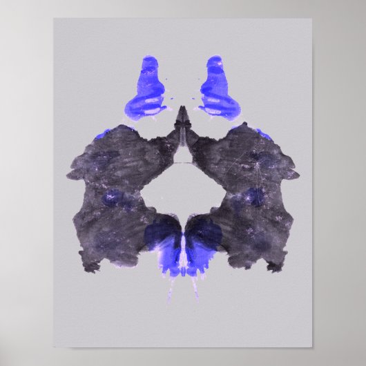 Rorschach Inkblot Test Fun Art Poster (Voorkant)