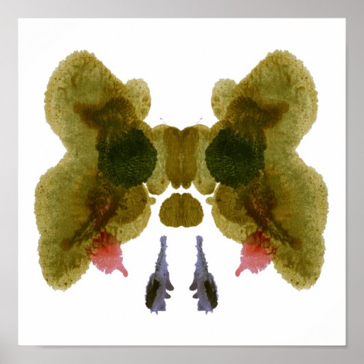 Rorschach Inkblot Test Fun Art Print (Voorkant)