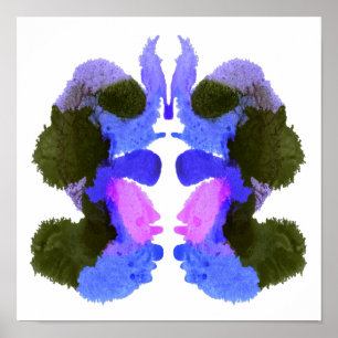 Rorschach Inkblot Test Fun Art Print