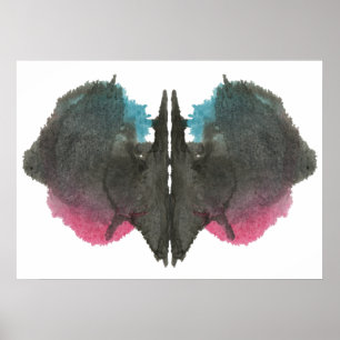 Rorschach Inkblot Test Fun Art Print