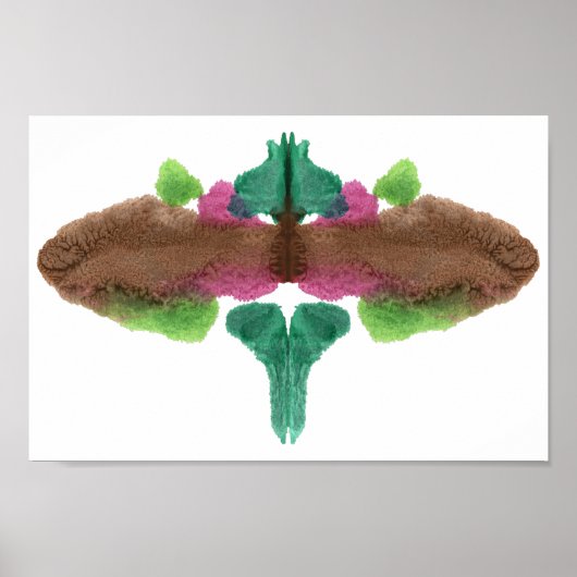 Rorschach Inkblot Test Fun Art Print (Voorkant)