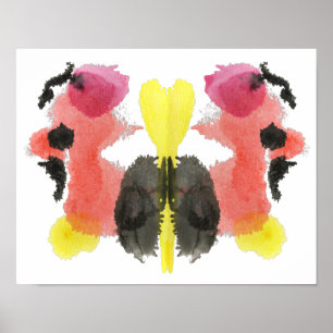 Rorschach Inkblot Test Fun Art Print