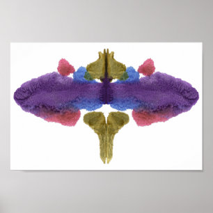 Rorschach Inkblot Test Fun Art Print