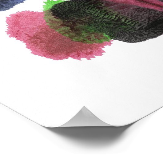 Rorschach Inkblot Test Fun Art Print (Hoek)