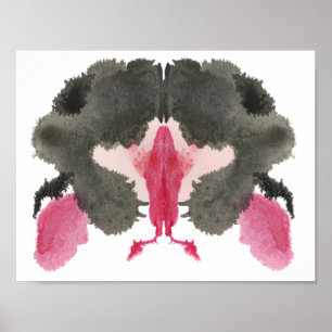 Rorschach Inkblot Test Fun Art Print