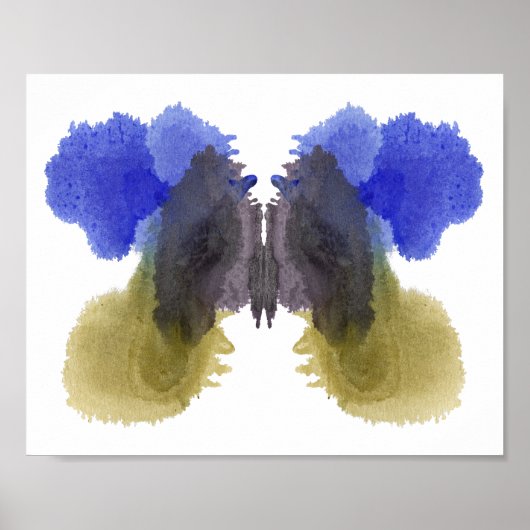 Rorschach Inkblot Test Fun Art Print (Voorkant)