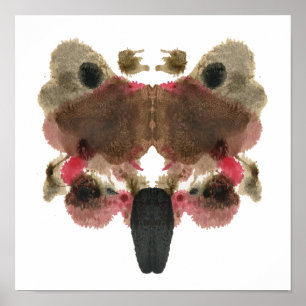 Rorschach Inkblot Test Fun Art Print