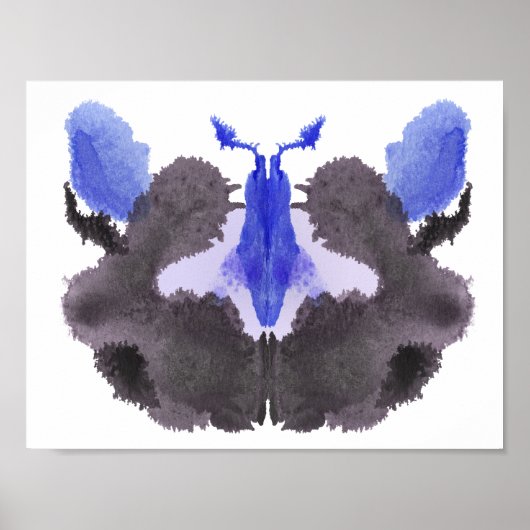 Rorschach Inkblot Test Fun Art Print (Voorkant)