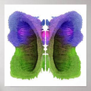 Rorschach Inkblot Test Fun Art Print