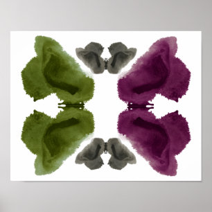 Rorschach Inkblot Test Fun Art Print