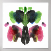 Rorschach Inkblot Test Fun Art Print (Voorkant)