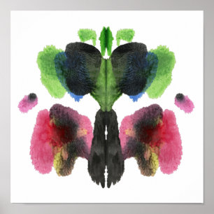 Rorschach Inkblot Test Fun Art Print