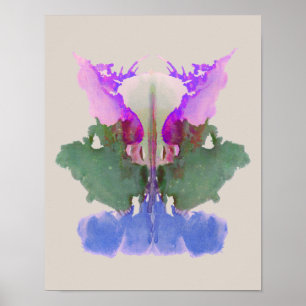 Rorschach Inkblot Test Fun Art Print