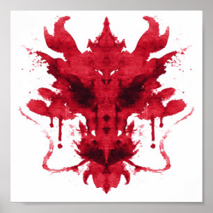 Rorschach Inkblot Test. Noem me niet gek. Poster
