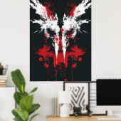 Rorschach Inkblot Test Poster (Thuiskantoor)