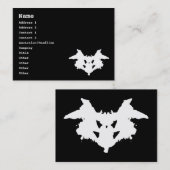 Rorschach Inkblot Visitekaartje (Voorkant / Achterkant)