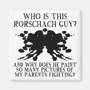 Rorschach Inktvlek Test Grappige Koelkastmagneet Magneet