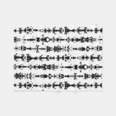 Rorschach-test Fleece Deken (Voorkant (Horizontaal))