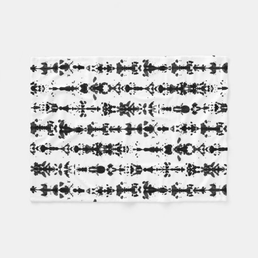 Rorschach-test Fleece Deken (Voorkant (Horizontaal))