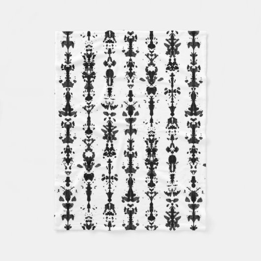 Rorschach-test Fleece Deken (Voorkant)