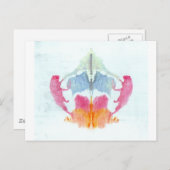 Rorschach-testinkt Bord 8 Dierlijk Briefkaart (Voorkant / Achterkant)
