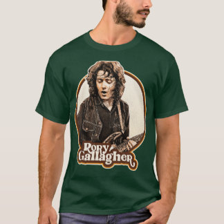Rory Gallagher 70s Retro Sepia Toon T-shirt
