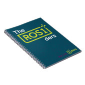 ROS1der Carnet spirale conception Turquoise (Côté Droit)