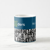 ROS1ders Witte/Blauwgroen Mok met het Ontwerp van  (Center)