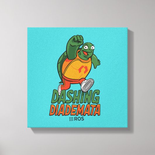 ROS 2 Dashing Diademata Canvas Afdruk (Voorkant)