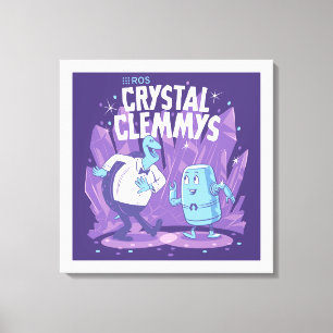 ROS Clemmys en cristal sur la toile enveloppée