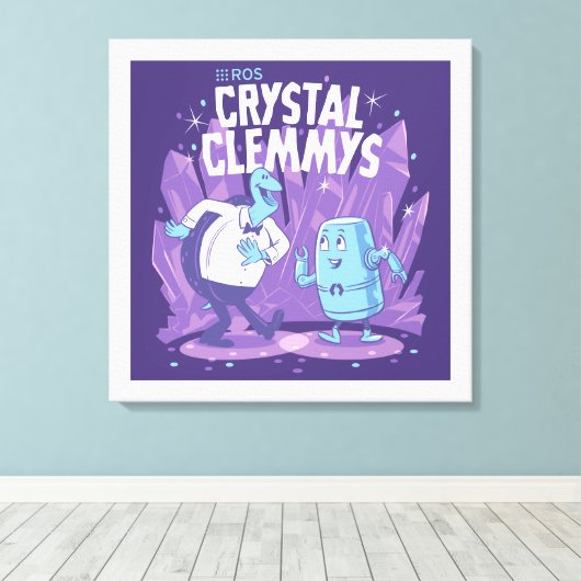 ROS Crystal Clemys op gewikkeld canvas (Insitu (Houten vloer))