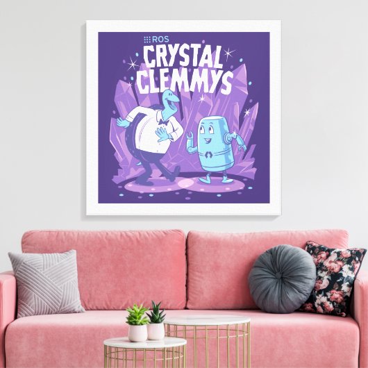 ROS Crystal Clemys op gewikkeld canvas (Insitu (Woonkamer))