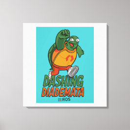 ROS Dashing Diademata op gewikkeld doek Canvas Afdruk