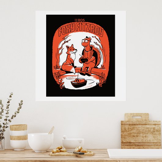 ROS Foxy Fitzroy Release Poster (Keuken)