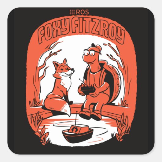 ROS Foxy Fitzroy Stickers (Voorkant)