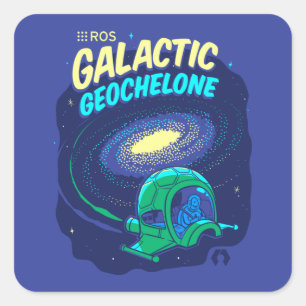 ROS Galactic Geochelone Vierkante Sticker