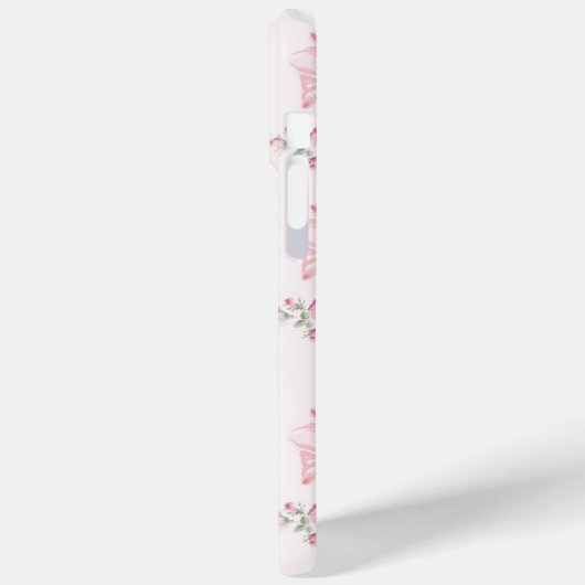 Rosa Beaux Roze iPhone Case (Achterkant / Links)