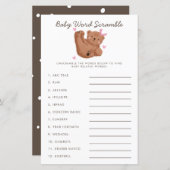 Rosa Beer Baby Woordzoekspel (Voorkant / Achterkant)