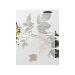 Rosa Bengale - Pierre Joseph Redouté. Notitieblok
