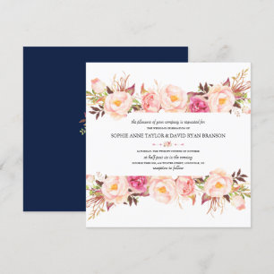 Rosa bloemstuk in landelijke stijl, bruiloft in ma kaart