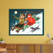 Rosa C. Petherick: Kerstwinkelen Canvas Afdruk (Insitu (Woonkamer))