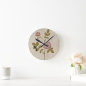 Rosa Canina - Dogrose en Caterpijler (potlood & w/ Ronde Klok (Huis)