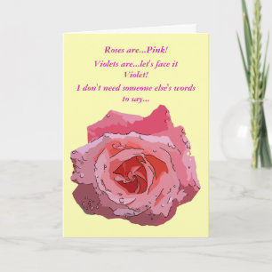 Rosa Cartoonus, ik hou van jou. Kaart