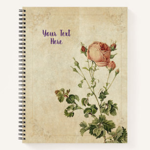 Rosa Centifolia Notitieboek - Chic Floral Gift