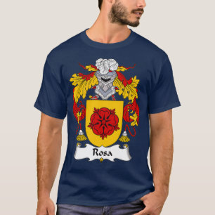 Rosa Coat of Arms Family Crest  T-shirt