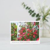 Rosa Cocktail Briefkaart (Staand voorkant)