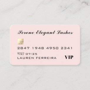Rosa creditcard-stijl visitekaartje