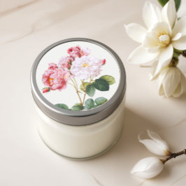 Rosa Damascena, bloemen Ronde Sticker