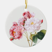 Rosa Damascena , boom Keramisch Ornament (Voorkant)