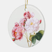 Rosa Damascena , boom Keramisch Ornament (Links)